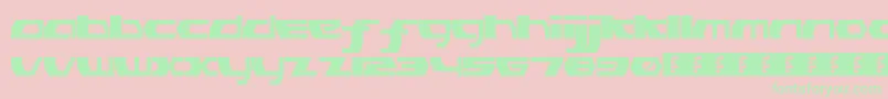 PinkHasGoneExtinctRegular Font – Green Fonts on Pink Background