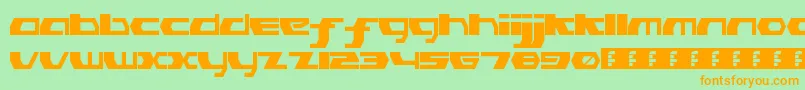 PinkHasGoneExtinctRegular Font – Orange Fonts on Green Background