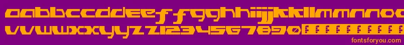 PinkHasGoneExtinctRegular Font – Orange Fonts on Purple Background