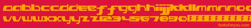 PinkHasGoneExtinctRegular Font – Orange Fonts on Red Background