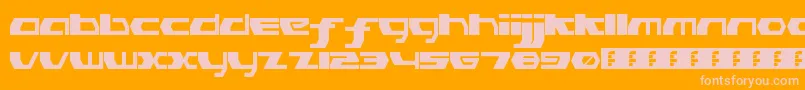 PinkHasGoneExtinctRegular Font – Pink Fonts on Orange Background