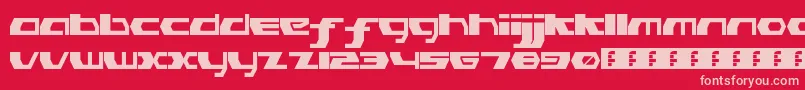 PinkHasGoneExtinctRegular Font – Pink Fonts on Red Background