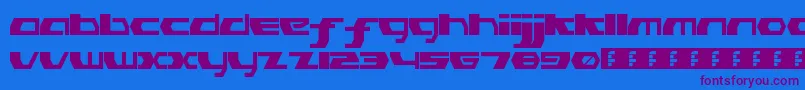 PinkHasGoneExtinctRegular Font – Purple Fonts on Blue Background