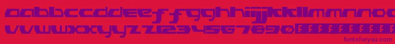 PinkHasGoneExtinctRegular Font – Purple Fonts on Red Background