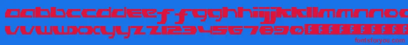 PinkHasGoneExtinctRegular Font – Red Fonts on Blue Background