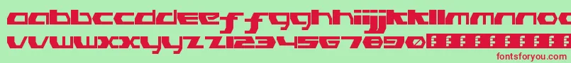 PinkHasGoneExtinctRegular Font – Red Fonts on Green Background