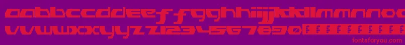 Шрифт PinkHasGoneExtinctRegular – красные шрифты на фиолетовом фоне