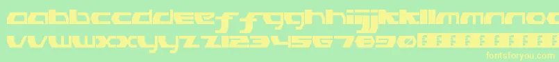 PinkHasGoneExtinctRegular Font – Yellow Fonts on Green Background