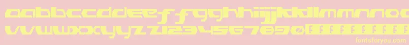 PinkHasGoneExtinctRegular Font – Yellow Fonts on Pink Background