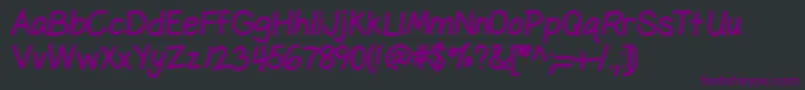 Gelpen Font – Purple Fonts on Black Background