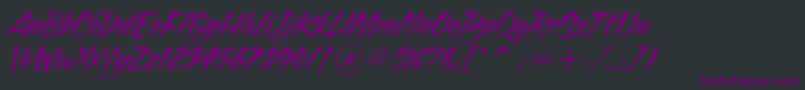 BlazeItcTt Font – Purple Fonts on Black Background