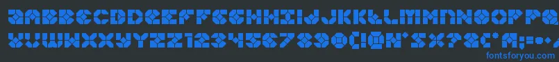 Zoomrunner Font – Blue Fonts on Black Background