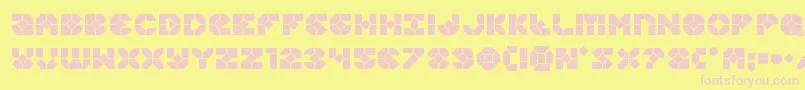 Zoomrunner Font – Pink Fonts on Yellow Background