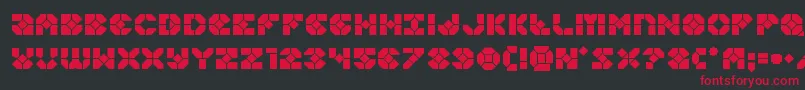 Zoomrunner Font – Red Fonts on Black Background