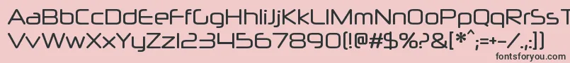 NeuropolxcdRegular Font – Black Fonts on Pink Background