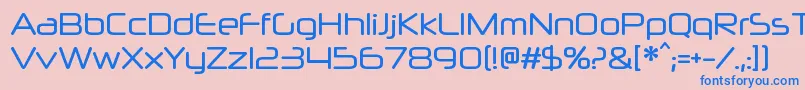 NeuropolxcdRegular Font – Blue Fonts on Pink Background