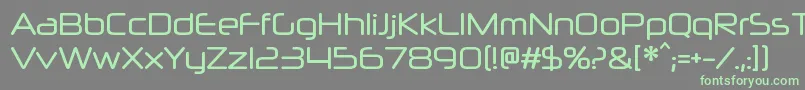 NeuropolxcdRegular Font – Green Fonts on Gray Background