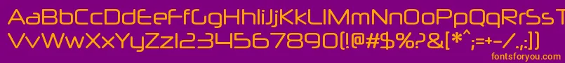 NeuropolxcdRegular Font – Orange Fonts on Purple Background