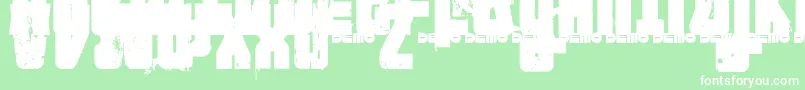 Ftnipd Font – White Fonts on Green Background