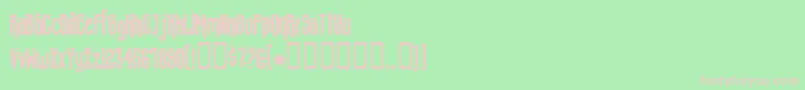 Concs Font – Pink Fonts on Green Background