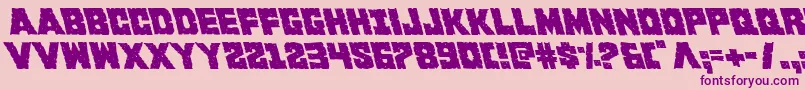 Kcommandoleft Font – Purple Fonts on Pink Background