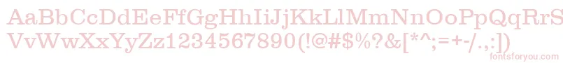 ClarendonLightDtc Font – Pink Fonts on White Background