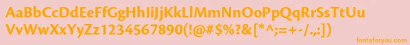 CronosproBoldsubh Font – Orange Fonts on Pink Background