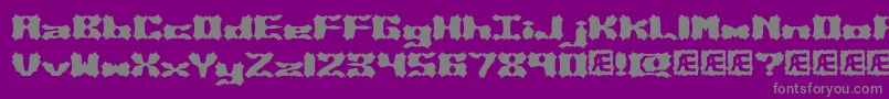 Vanished Font – Gray Fonts on Purple Background
