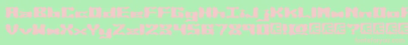 Vanished Font – Pink Fonts on Green Background