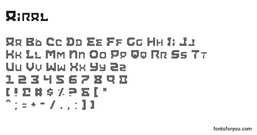 Airal-fontti – aakkoset, numerot, erikoismerkit