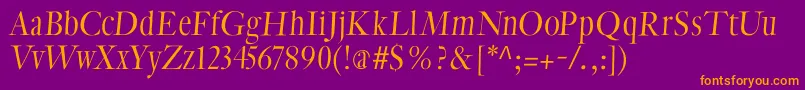 CybapeetxHeightoblique Font – Orange Fonts on Purple Background