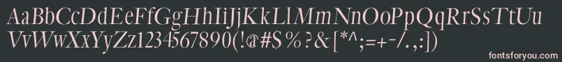 CybapeetxHeightoblique Font – Pink Fonts on Black Background