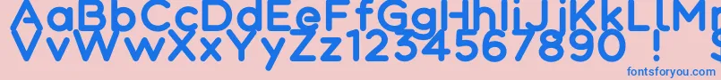 Colortube Font – Blue Fonts on Pink Background