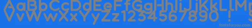 Colortube Font – Gray Fonts on Blue Background