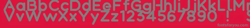 Colortube Font – Gray Fonts on Red Background