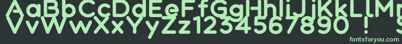Colortube Font – Green Fonts on Black Background