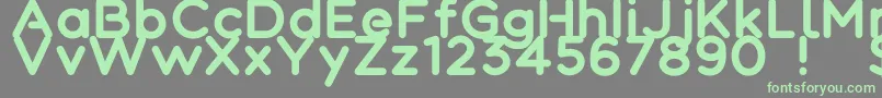 Colortube Font – Green Fonts on Gray Background