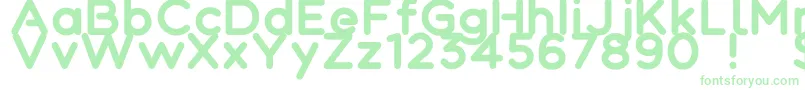 Colortube Font – Green Fonts on White Background