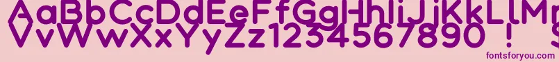 Police Colortube – polices violettes sur fond rose