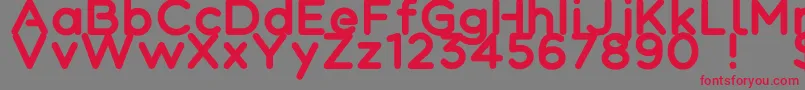 Colortube Font – Red Fonts on Gray Background