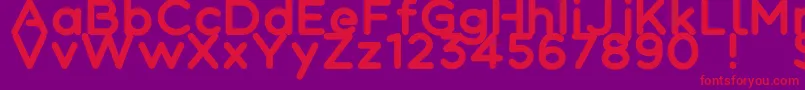 Colortube Font – Red Fonts on Purple Background