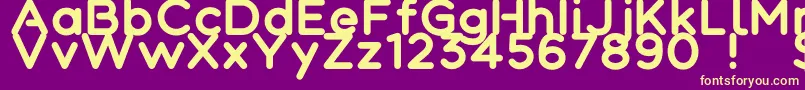 Colortube Font – Yellow Fonts on Purple Background