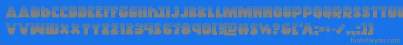 Racketsquadhalf Font – Gray Fonts on Blue Background