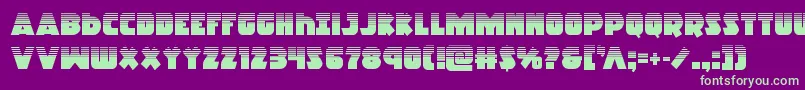 Racketsquadhalf Font – Green Fonts on Purple Background