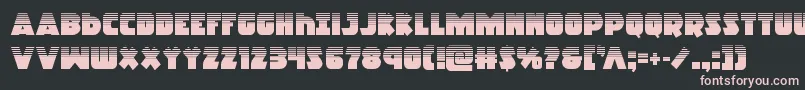 Racketsquadhalf Font – Pink Fonts on Black Background