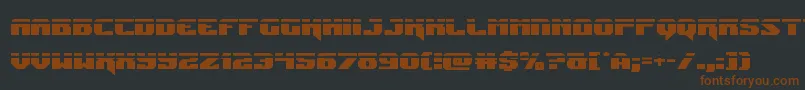 Jumperslaser-fontti – ruskeat fontit mustalla taustalla
