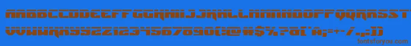 Jumperslaser Font – Brown Fonts on Blue Background