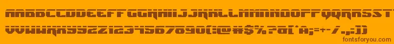 Jumperslaser Font – Brown Fonts on Orange Background