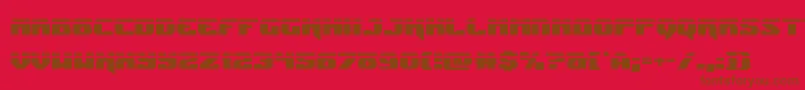 Jumperslaser Font – Brown Fonts on Red Background
