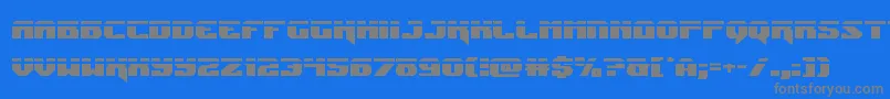 Jumperslaser Font – Gray Fonts on Blue Background